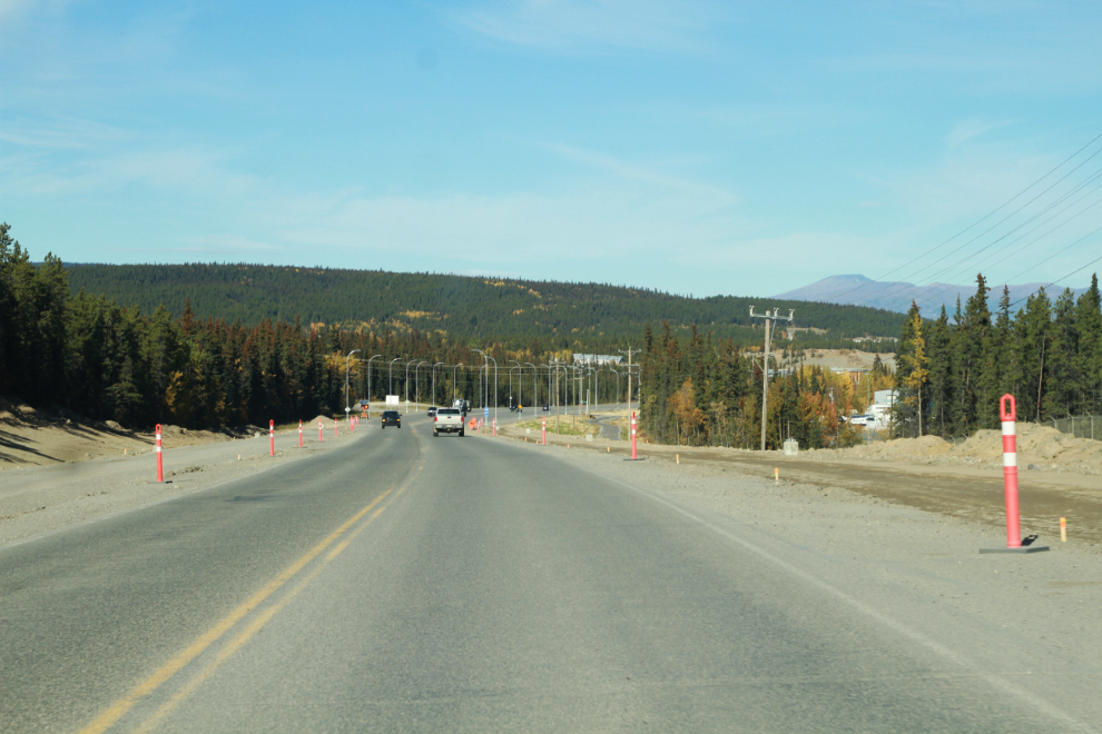 Construction on the Alaska Highway at Whitehorse, Yukon