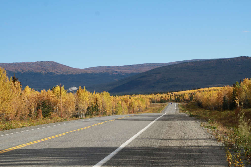 Along the Alaska Highway west of Whitehorse