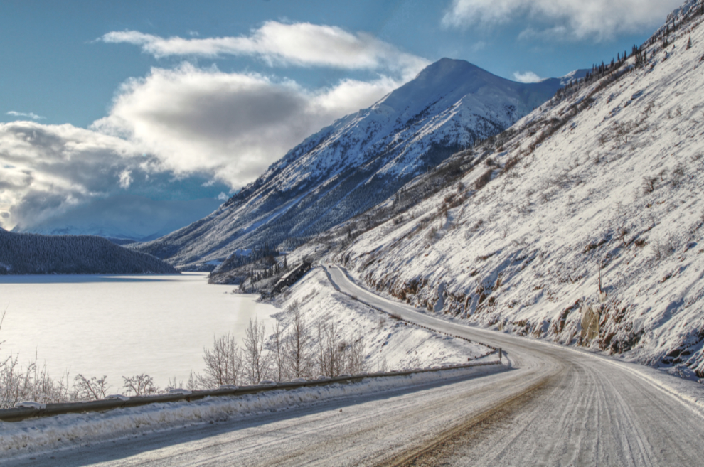 The Yukon's South Klondike Highway in January