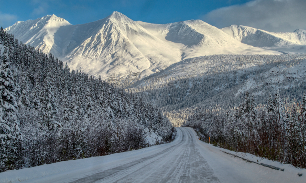 The Yukon's South Klondike Highway in January