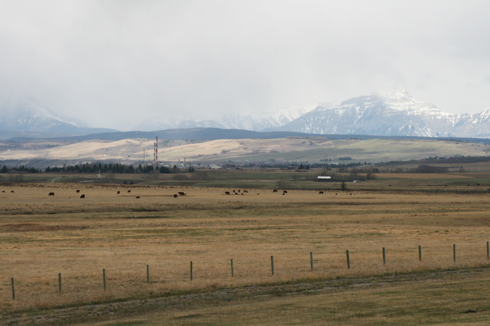 Rural and industrial Cochrane, Alberta