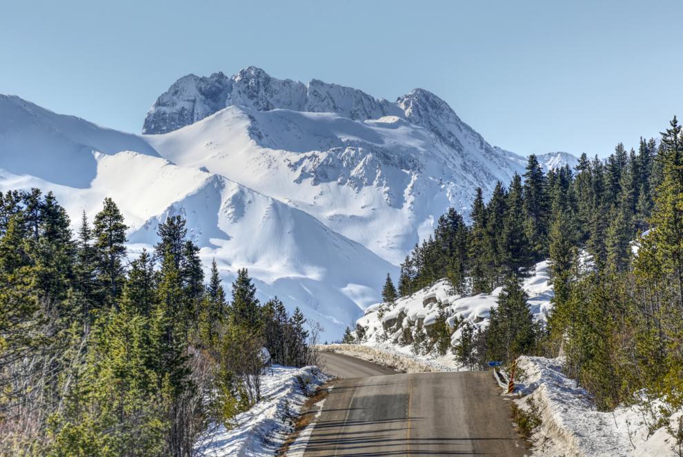 The South Klondike Highway in April