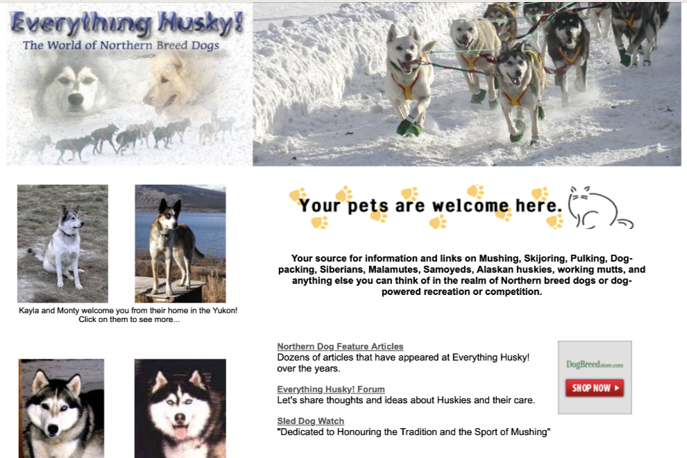 'Everything Husky!' website