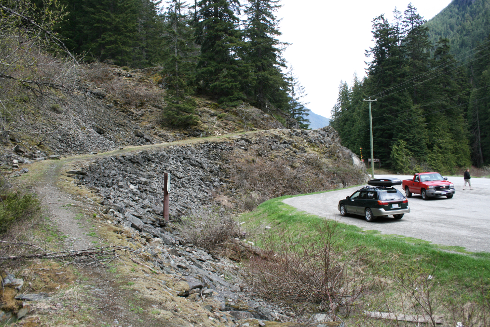 The historic Engineers Road along BC's Hope-Princeton Highway.