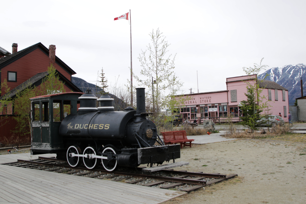 The little Baldwin steam locomotive 'Duchess' in Carcross, Yukon