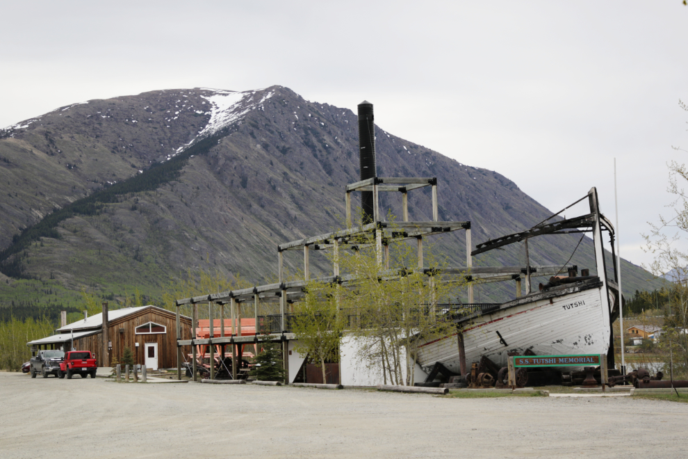 The wreckage of the historic sternwheeler Tutshi in Carcross, Yukon