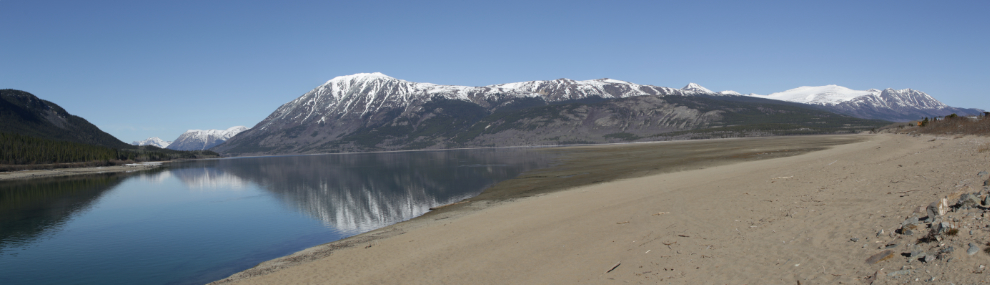 A super-panorama of Lake Bennett at Carcross, Yukon