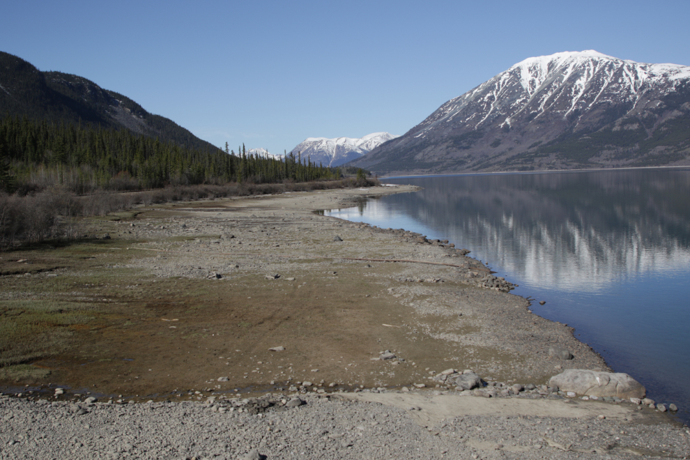 The east shore of Lake Bennett at Carcross, Yukon