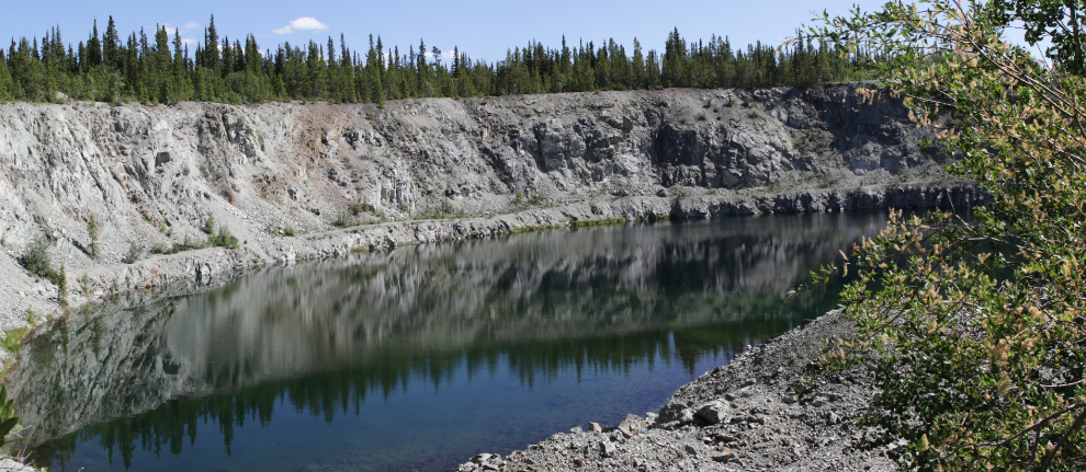The Keenenaw copper mine pit, Whitehorse Copper Belt, Yukon