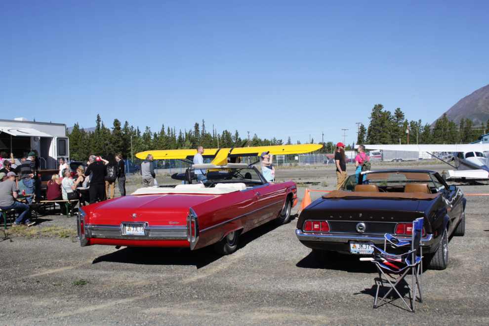 Airplanes and old cars at Carcross, Yukon