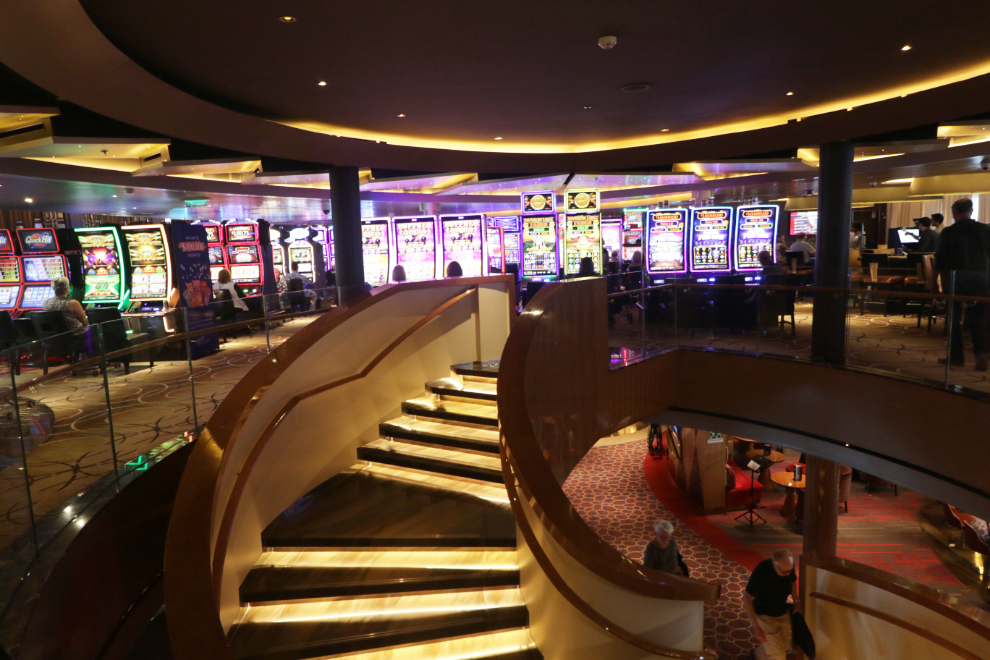 Casino on the cruise ship Koningsdam.