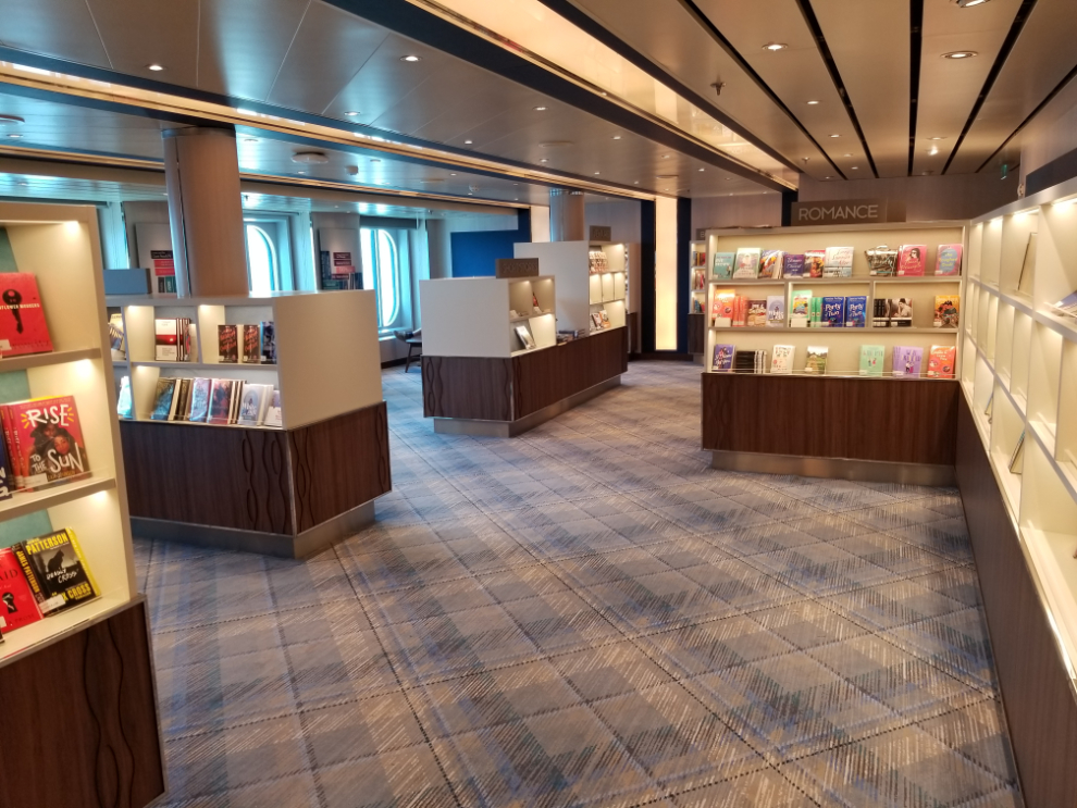 Library on the cruise ship Koningsdam.