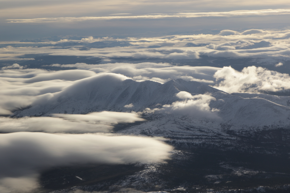 Aerial view of Mount Lorne near Whitehorse, Yukon