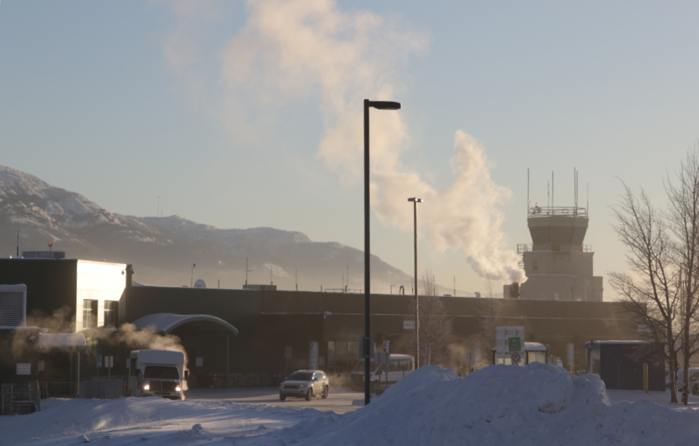 Whitehorse airport at -40C in Whitehorse, Yukon