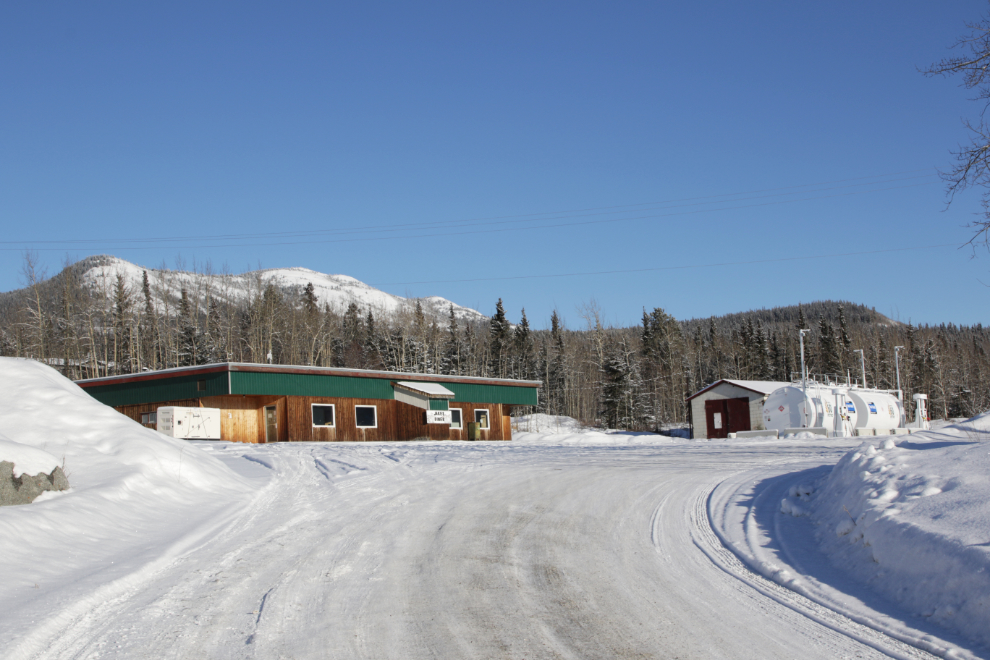 The former Jake's Corner Lodge on the Alaska Highway east of Whitehorse