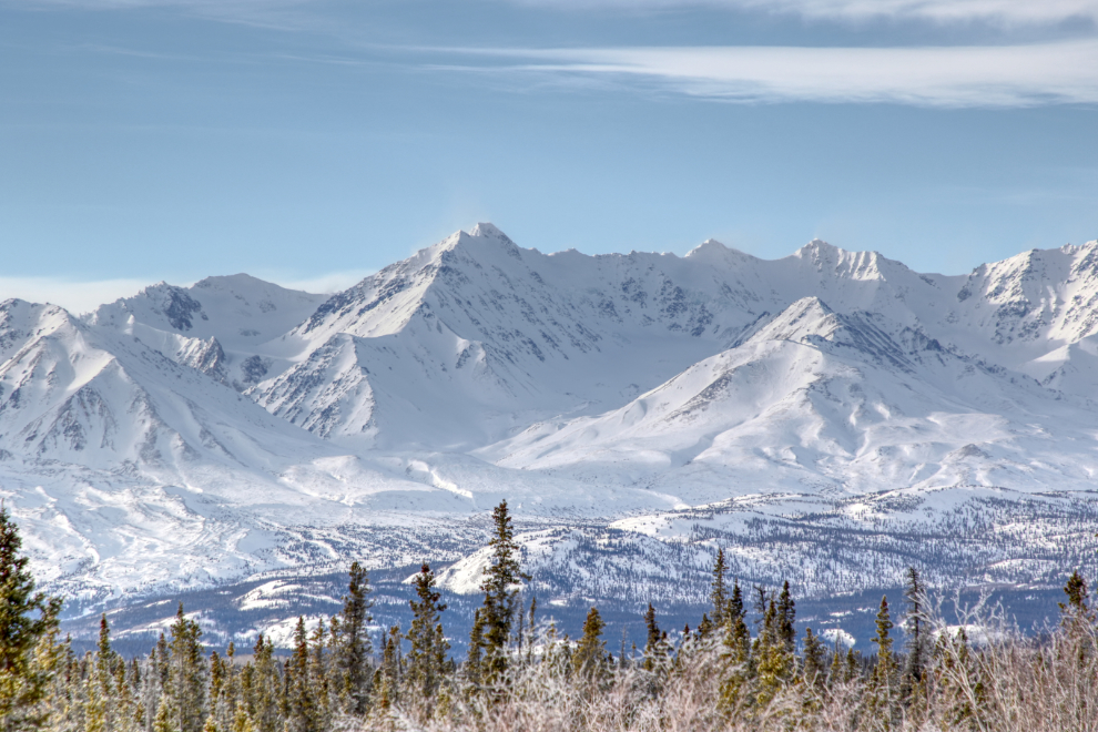 The mountains of Kluane in February
