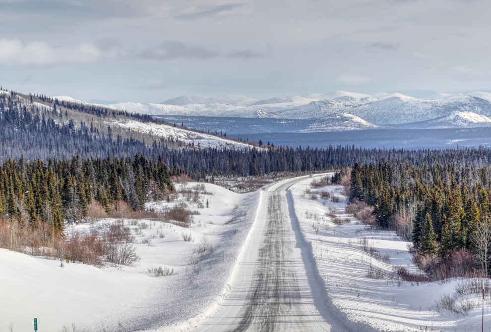 The Alaska Highway, driving towards Haines Junction from the west