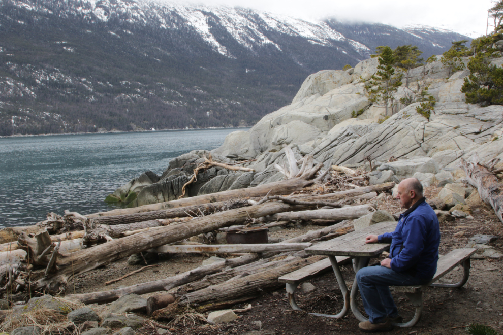 A little cove at Yakutania Point, Skagway, in March.