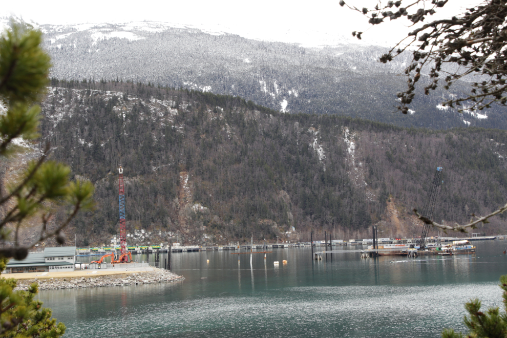 March 2024, the Ore Dock at Skagway is almost gone.