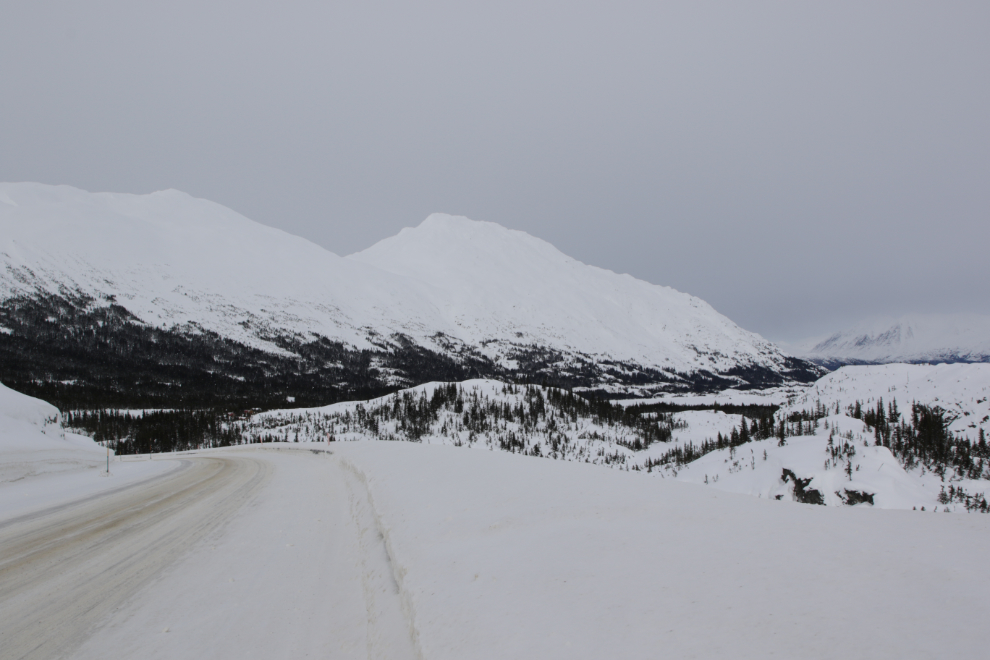 The South Klondike Highway on  a rather dreary day in March.
