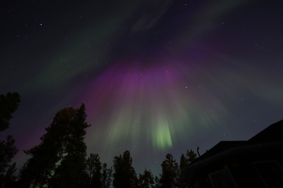 Northern Lights at Whitehorse, Yukon, in mid April.