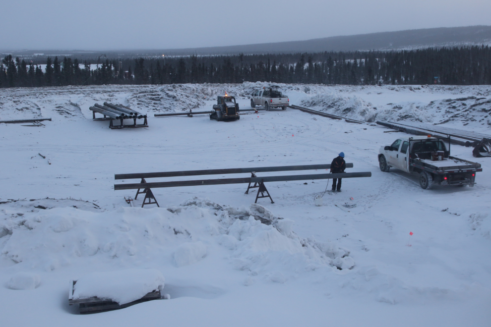 Starting a new residential subdivision at Inuvik, NWT.
