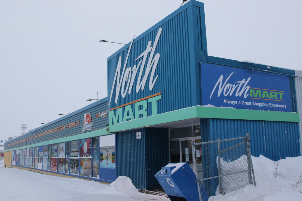 North Mart in downtown Inuvik, NWT, in April.