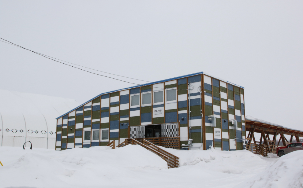 The Inuvik Welcome Centre in downtown Inuvik, NWT, in April.