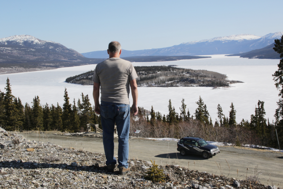 April at the Bove Island viewpoint, Yukon