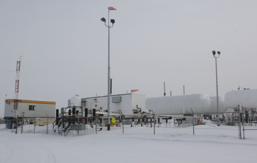 The natural gas distribution centre at Inuvik, NWT
