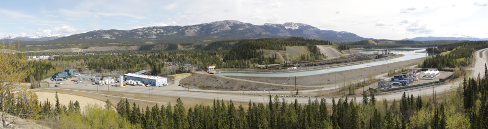 A panoramic view of the entire Yukon Energy operation at Whitehorse