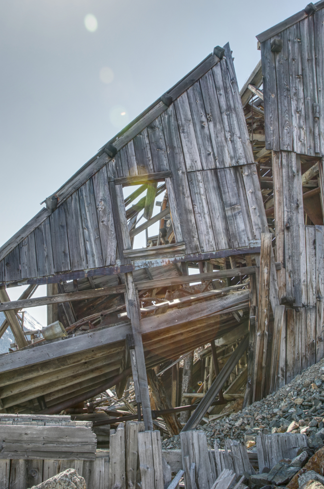 The ruins of the historic Venus silver mill, Yukon.