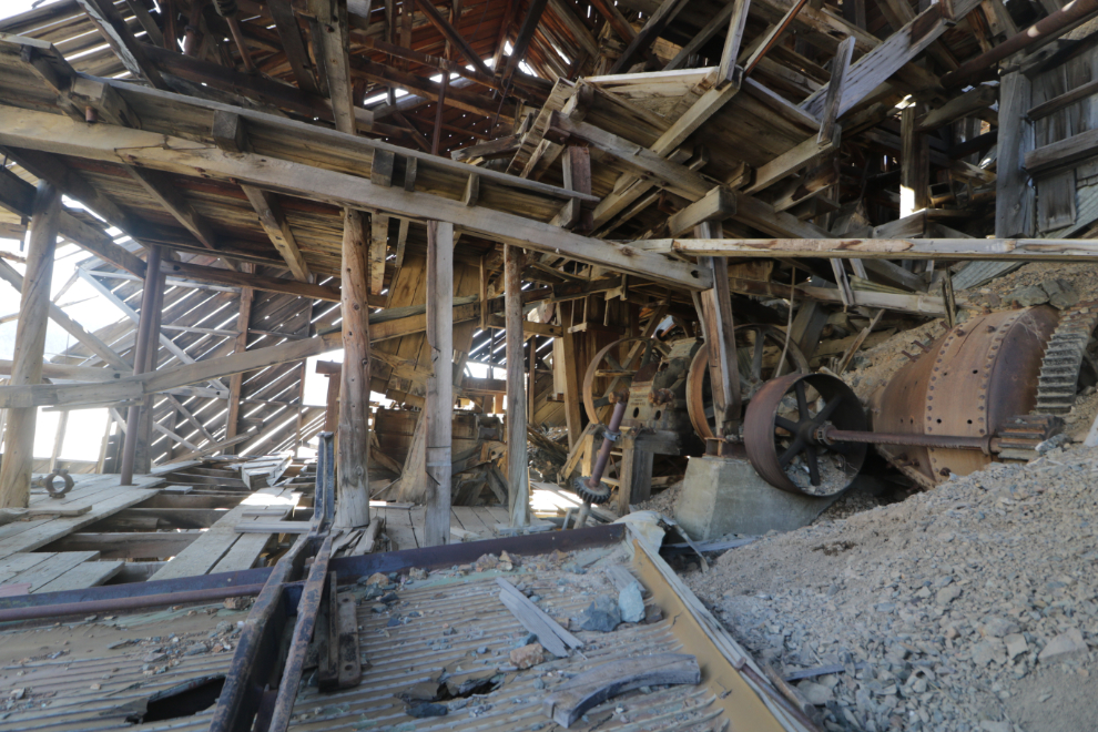 The ruins of the historic Venus silver mill, Yukon.