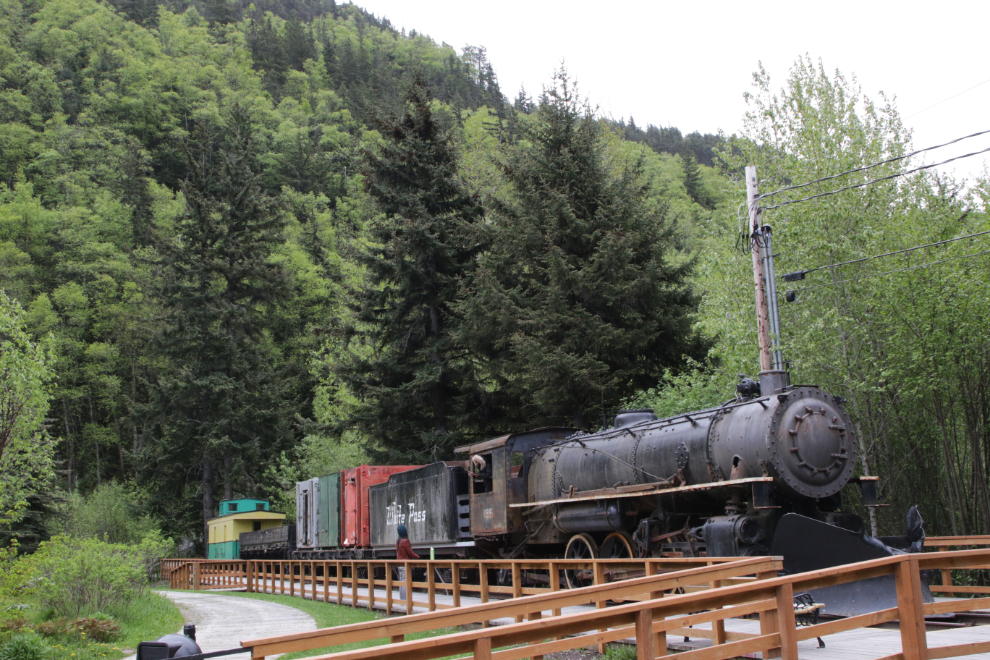 Steam engine 195 at Skagway, Alaska.