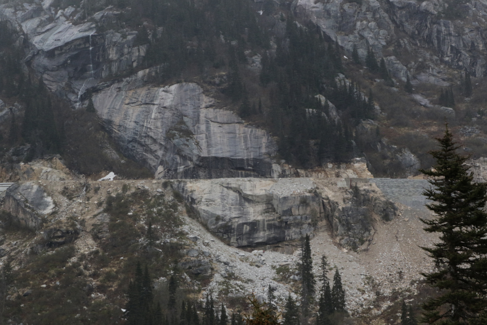 Riding the White Pass & Yukon Route railway.