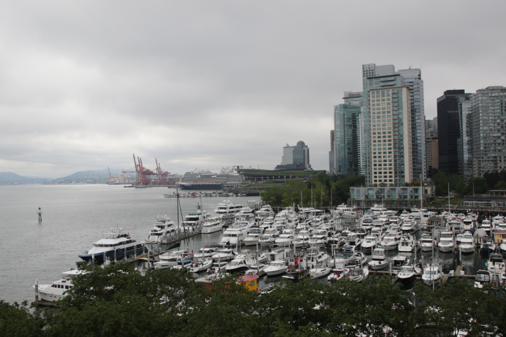 The view from Room 715 at The Westin Bayshore in Vancouver, BC.