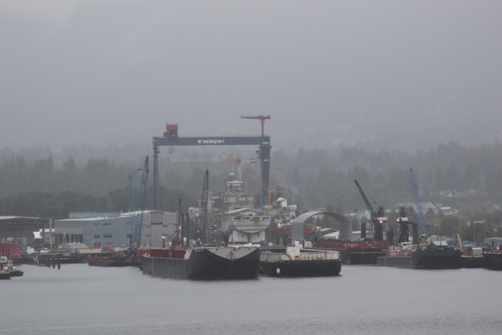Shipyards in North Vancouver.