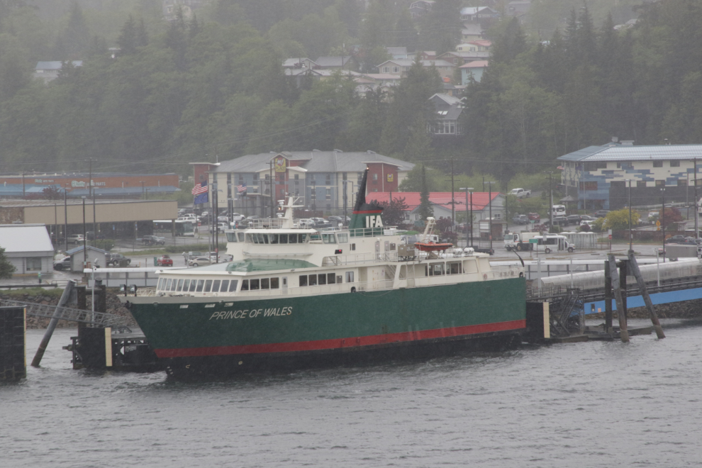 The 198-foot ferry Prince of Wales at Ketchikan, Alaska.