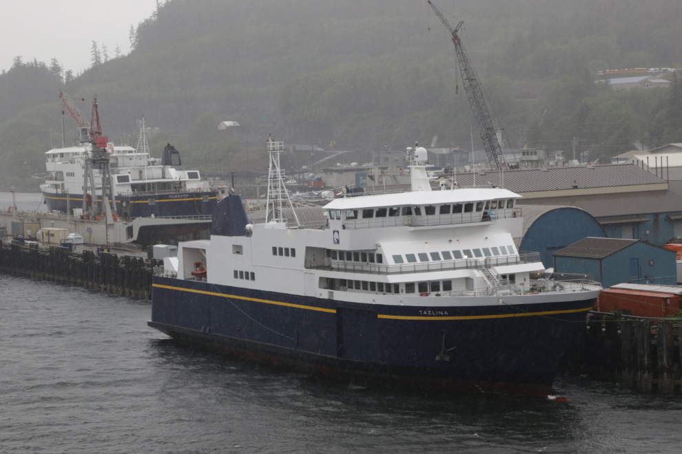 The 280-foot ferry Tazlina at Ketchikan, Alaska.