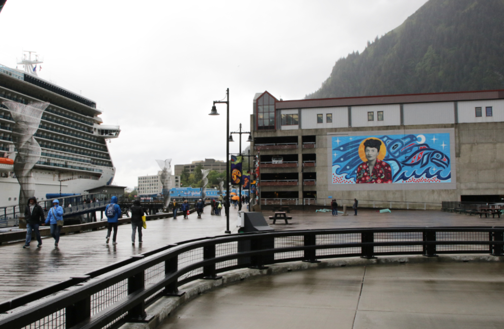 Elizabeth Peratrovich Plaza at Juneau, Alaska. 