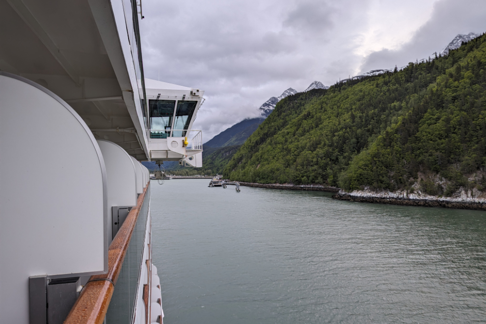 Approaching Skagway, Alaska, by cruise ship.
