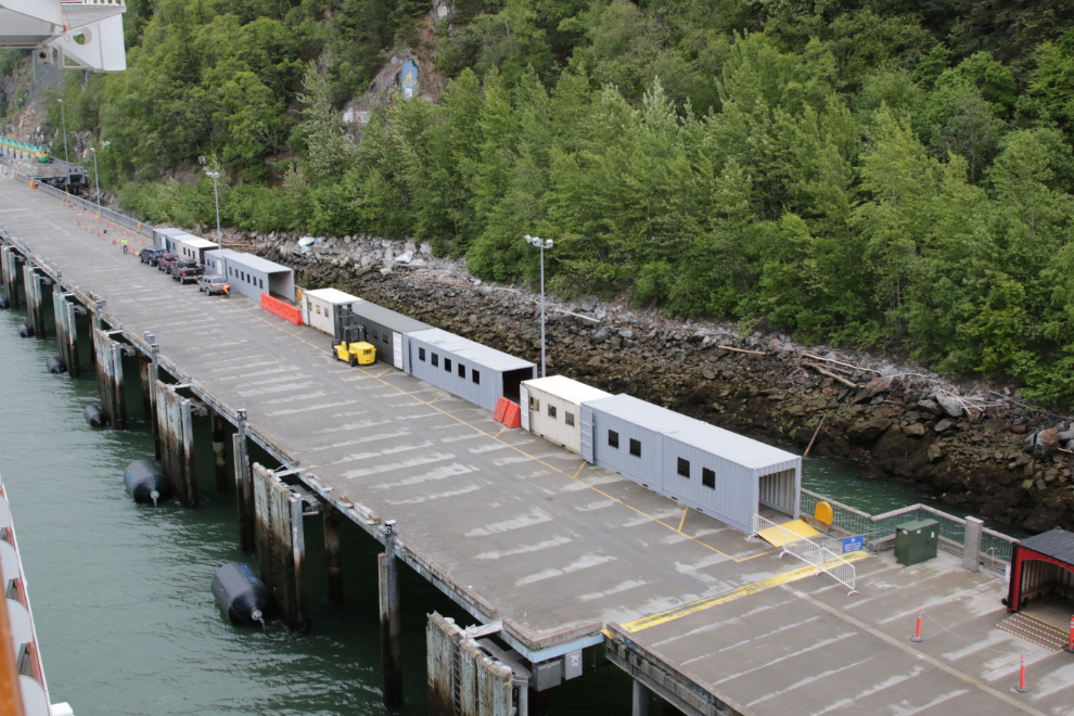 The Railroad Dock at Skagway, Alaska. 