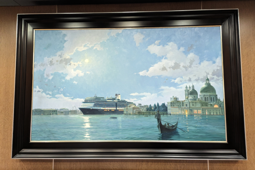Painting on the cruise ship Nieuw Amsterdam.