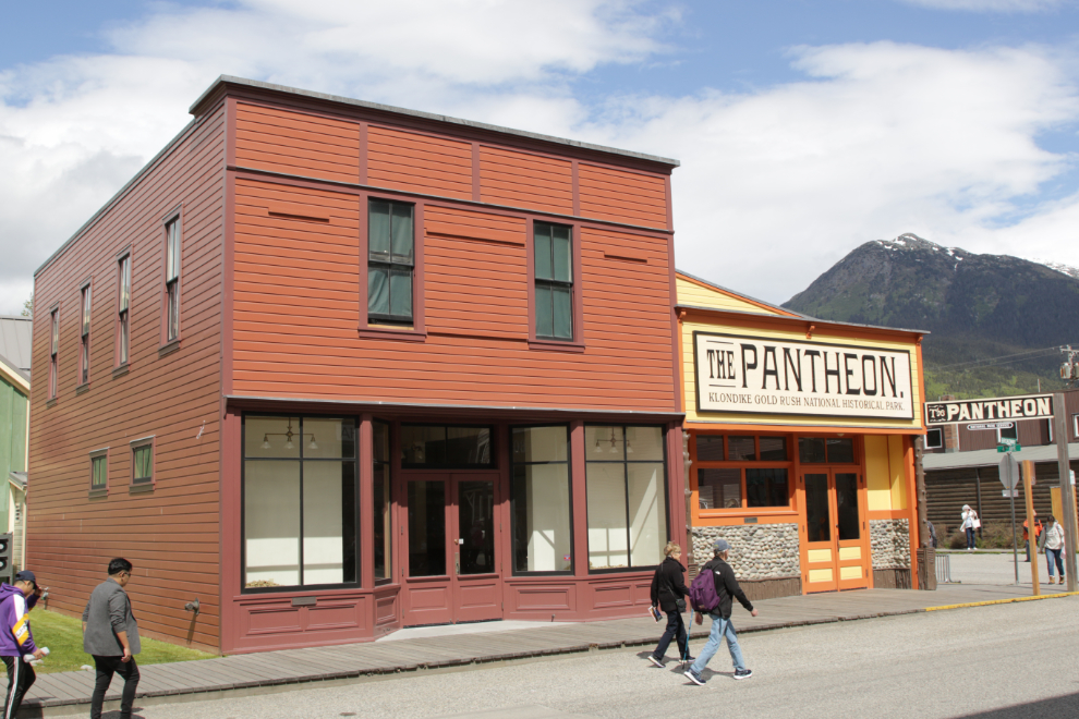 A couple of the historic buildings owned by the National Park Service in Skagway, Alaska.