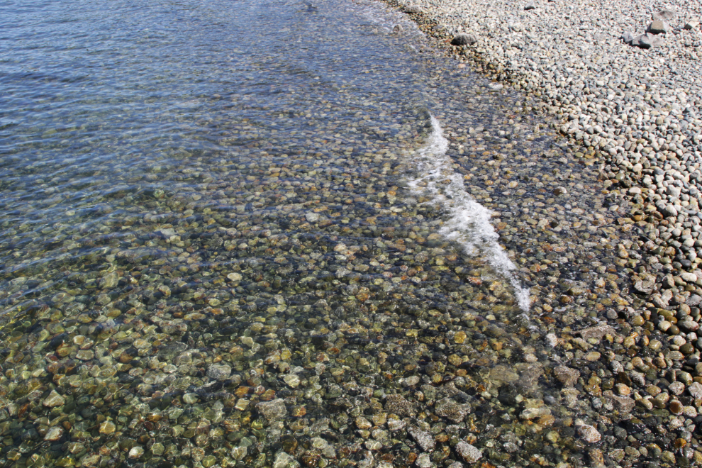 The crystal-clear waters at Davis Bay, Sechelt, BC.