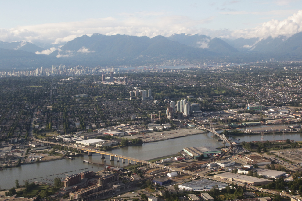 Aerial view of Vancouver, BC.