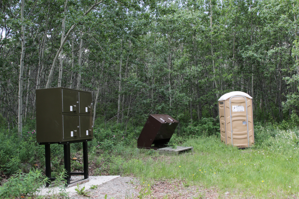 Camping facilities at Conrad historic townsite, Yukon.