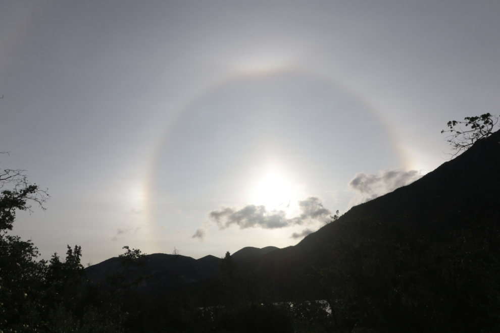 Sun halo.