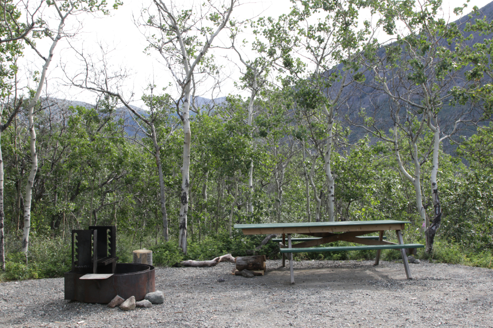 Accessible site at Conrad Campground, Yukon.