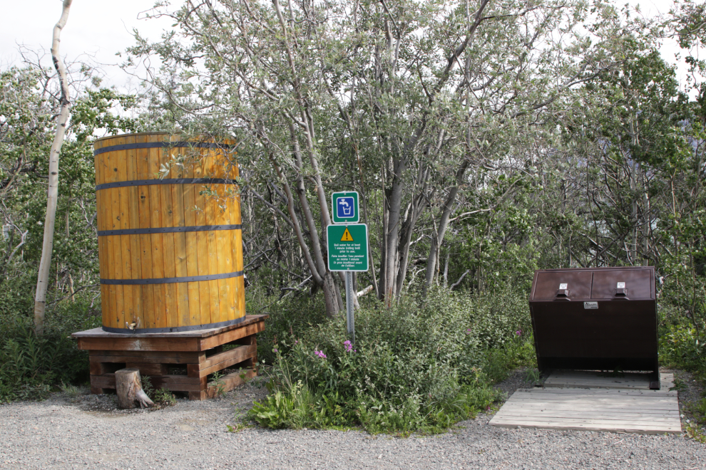 Water tank at Conrad Campground, Yukon.